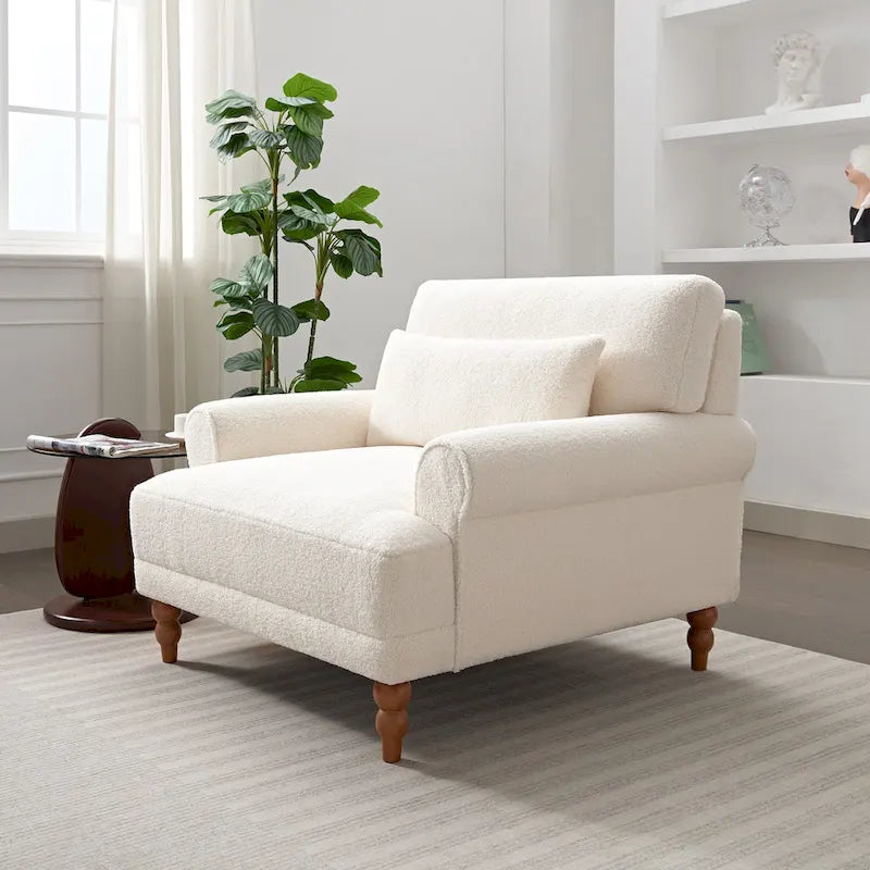 Poltrona d'accento in velluto da 37.8 con supporto lombare ergonomico