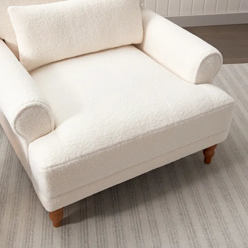 Poltrona d'accento in velluto da 37.8 con supporto lombare ergonomico