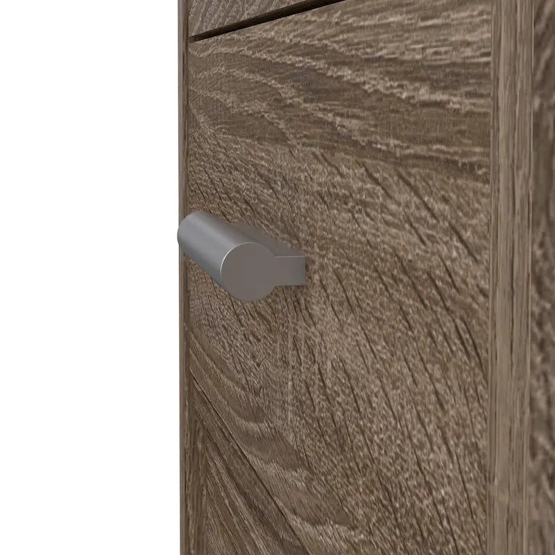 Scrivania da ufficio domestico a 4 cassetti con ripiano aperto - design scandinavo