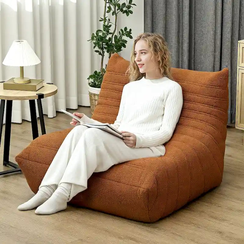 Oversized Bean Bag Chair for Adults with High Density Foam