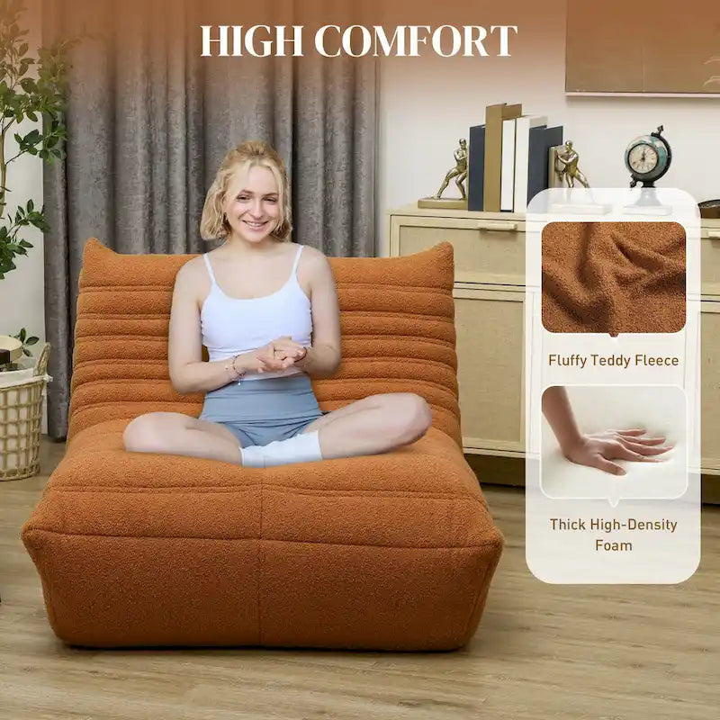 Übergroßer Sitzsack für Erwachsene mit hochdichtem Schaumstoff