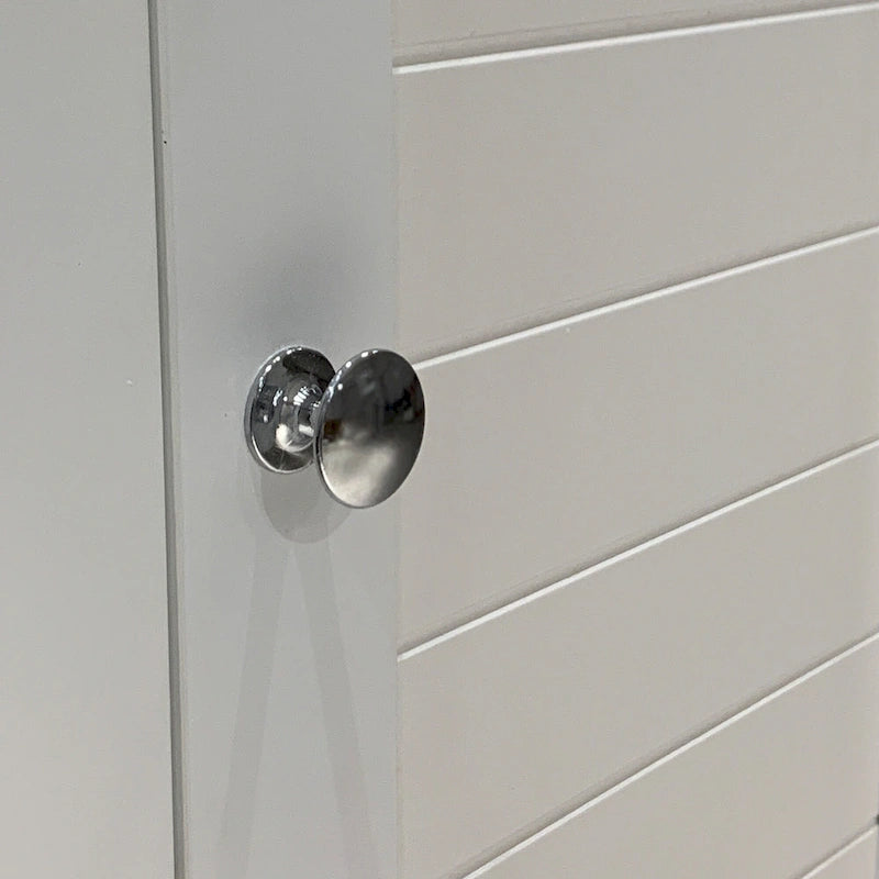 Mobile da bagno stretto indipendente a 5 ripiani con 2 ante a persiana - 15.35 x 15.35 x 63.00