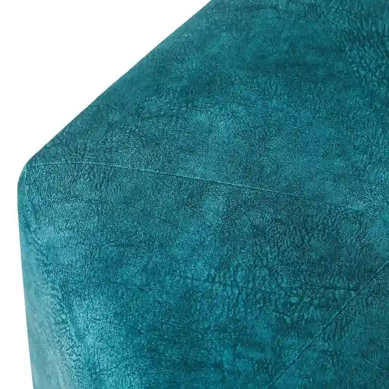 Pouf esagonale imbottito, sgabello da toeletta e poggiapiedi