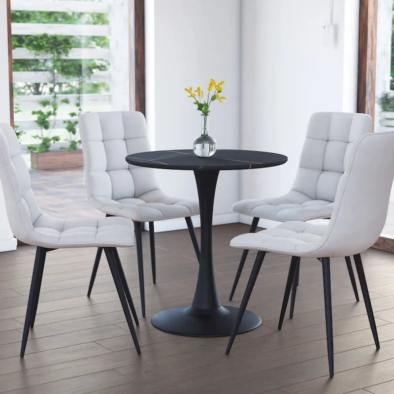 Table bistrot ronde de 28" avec pied central
