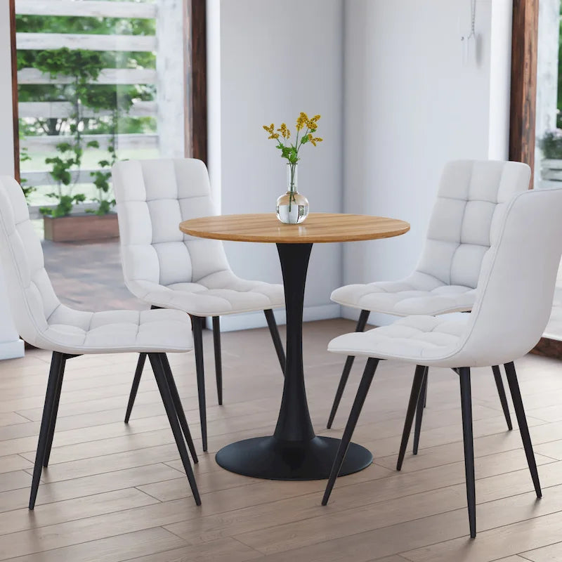 Tavolo da bistrot rotondo da 28" con base a piedistallo