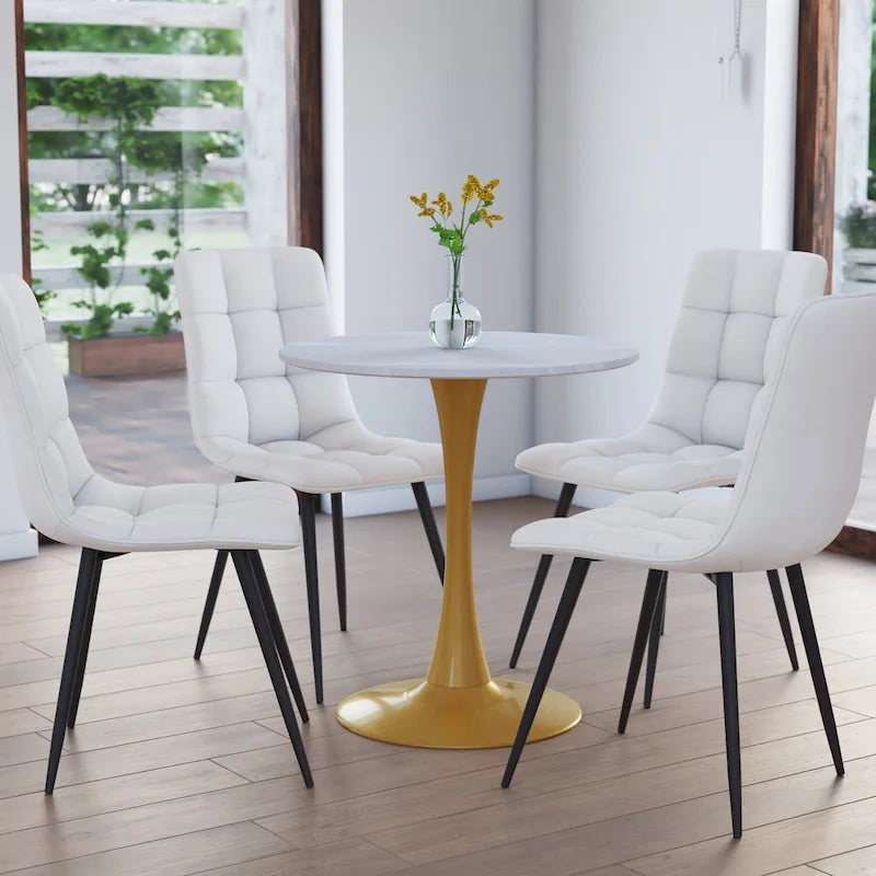 Tavolo da bistrot rotondo da 28" con base a piedistallo