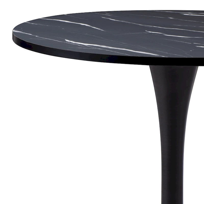 Tavolo da bistrot rotondo da 28" con base a piedistallo