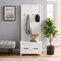 Herringbone Hall Tree with Lift-Top Storage Bench - 30W x 19D x 70.25H