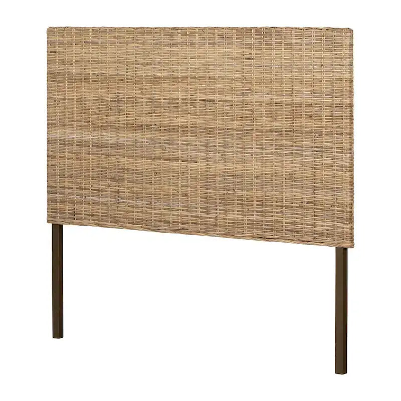 Testiera in rattan intrecciato a mano - montaggio a parete