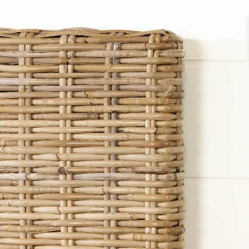 Testiera in rattan intrecciato a mano - montaggio a parete