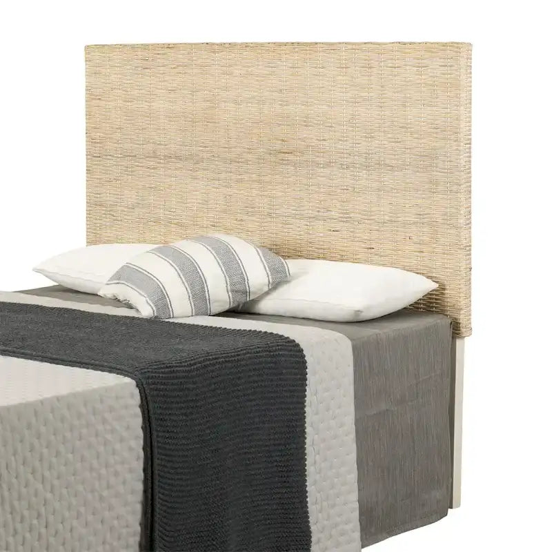 Testiera in rattan intrecciato a mano - montaggio a parete