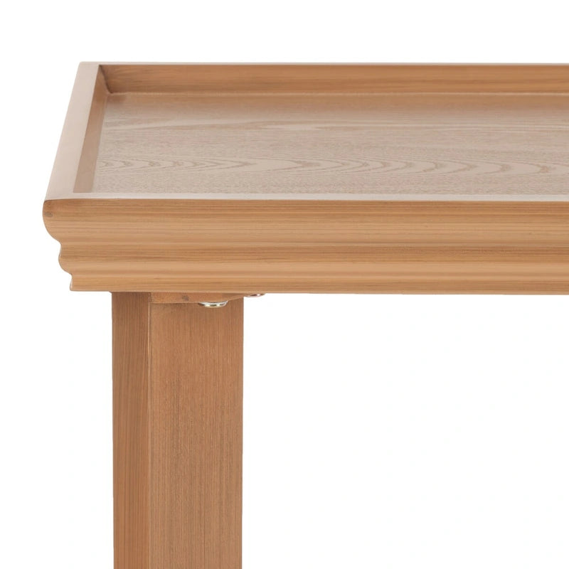 Console con gambe curve e piano incassato - 47x19x29