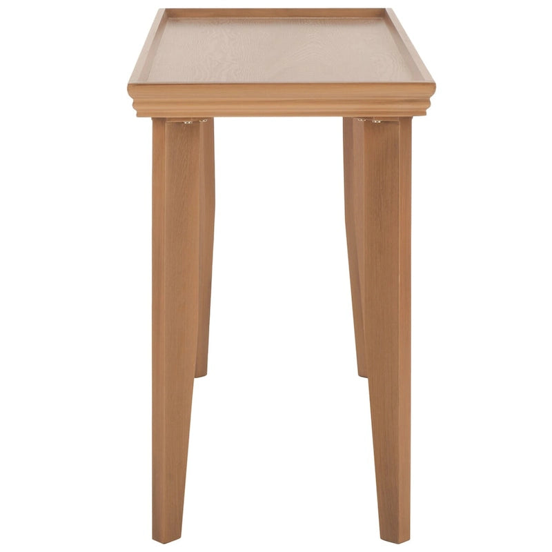 Console con gambe curve e piano incassato - 47x19x29