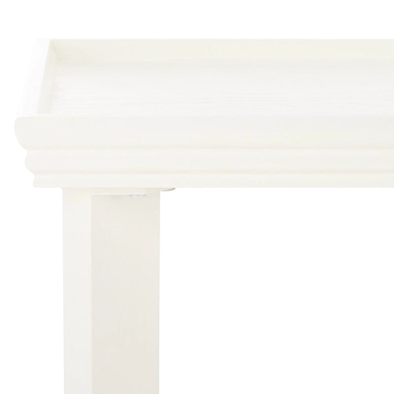 Console con gambe curve e piano incassato - 47x19x29