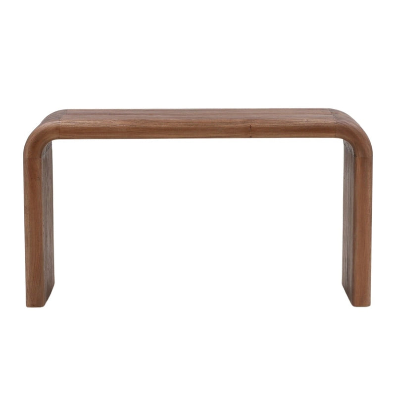 Scrivania larga 55" in marrone medio - Legno di mindi