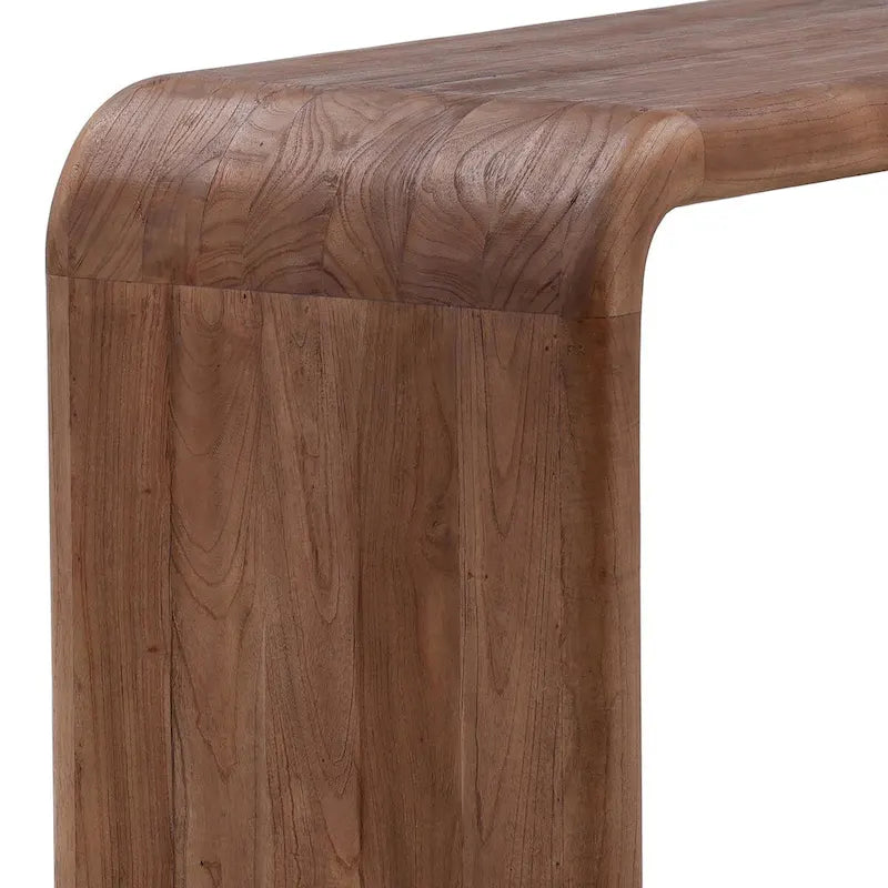 Scrivania larga 55" in marrone medio - Legno di mindi