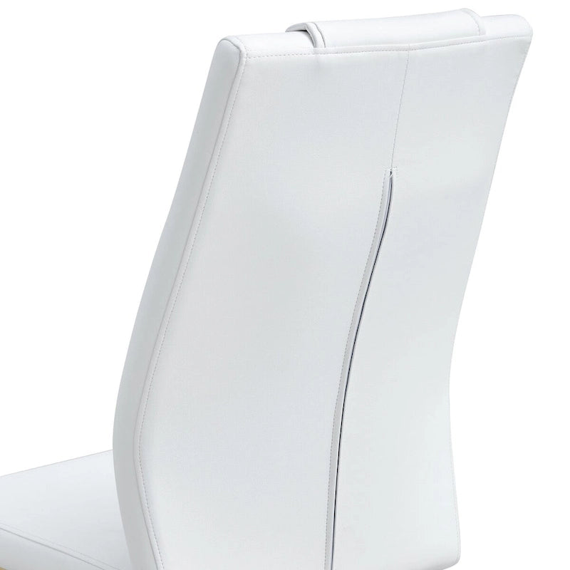 Chaises de salle à manger modernes, lot de 6, avec assises souples en similicuir