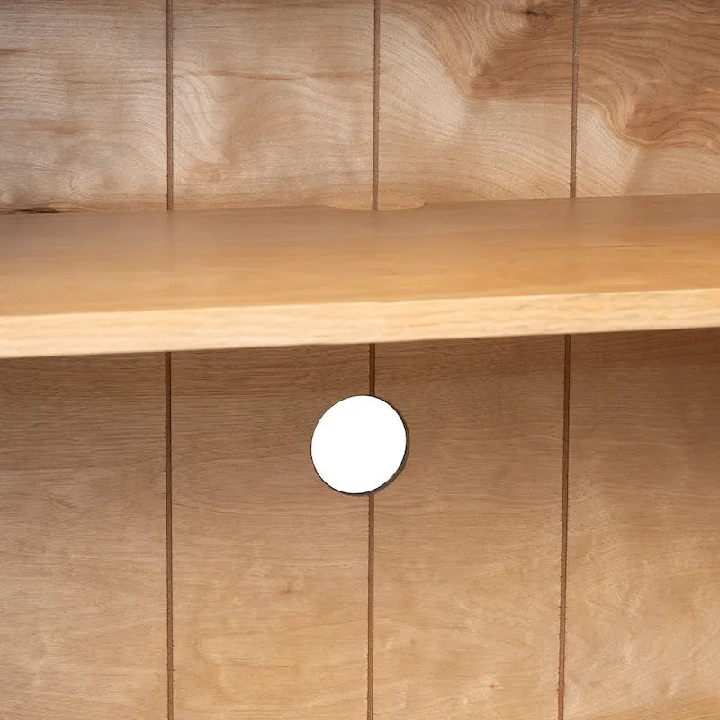 Grande credenza retrò a 4 ante con maniglie in metallo e ripiani regolabili per cucina, sala da pranzo e soggiorno