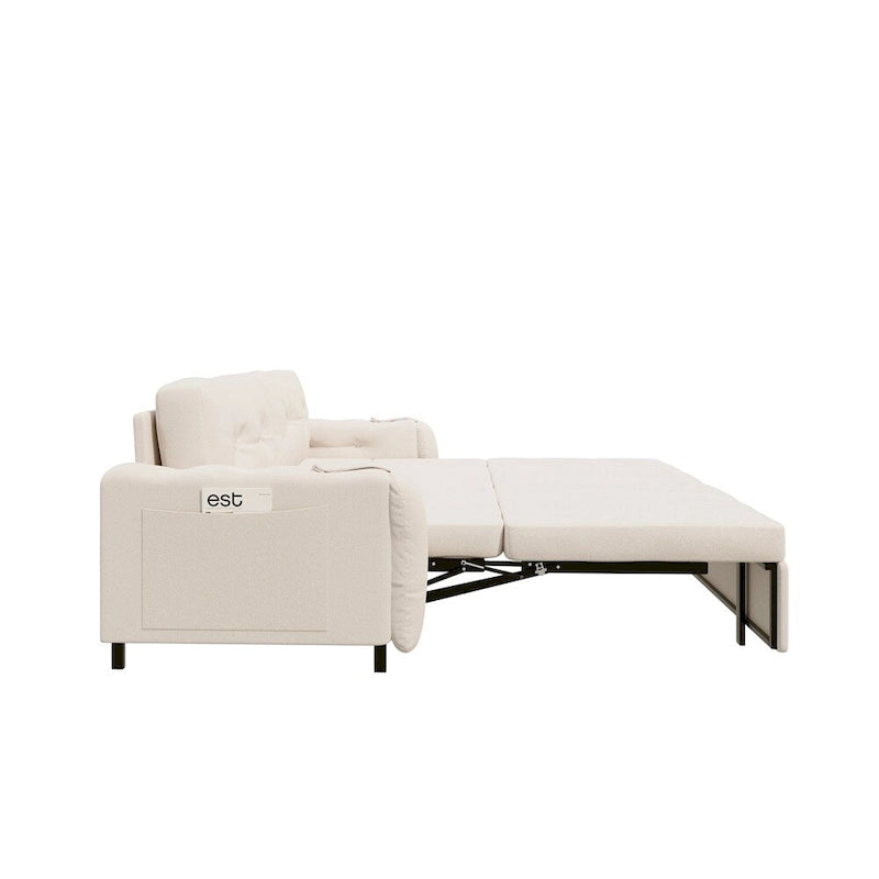 Divano letto queen size da 66" con materasso estraibile e sistema idraulico